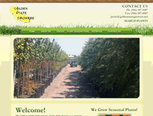 Tablet Screenshot of goldenstategrowers.net